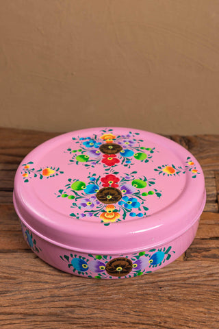 Pink Stainless Steel Round Container | Birch&Yarn